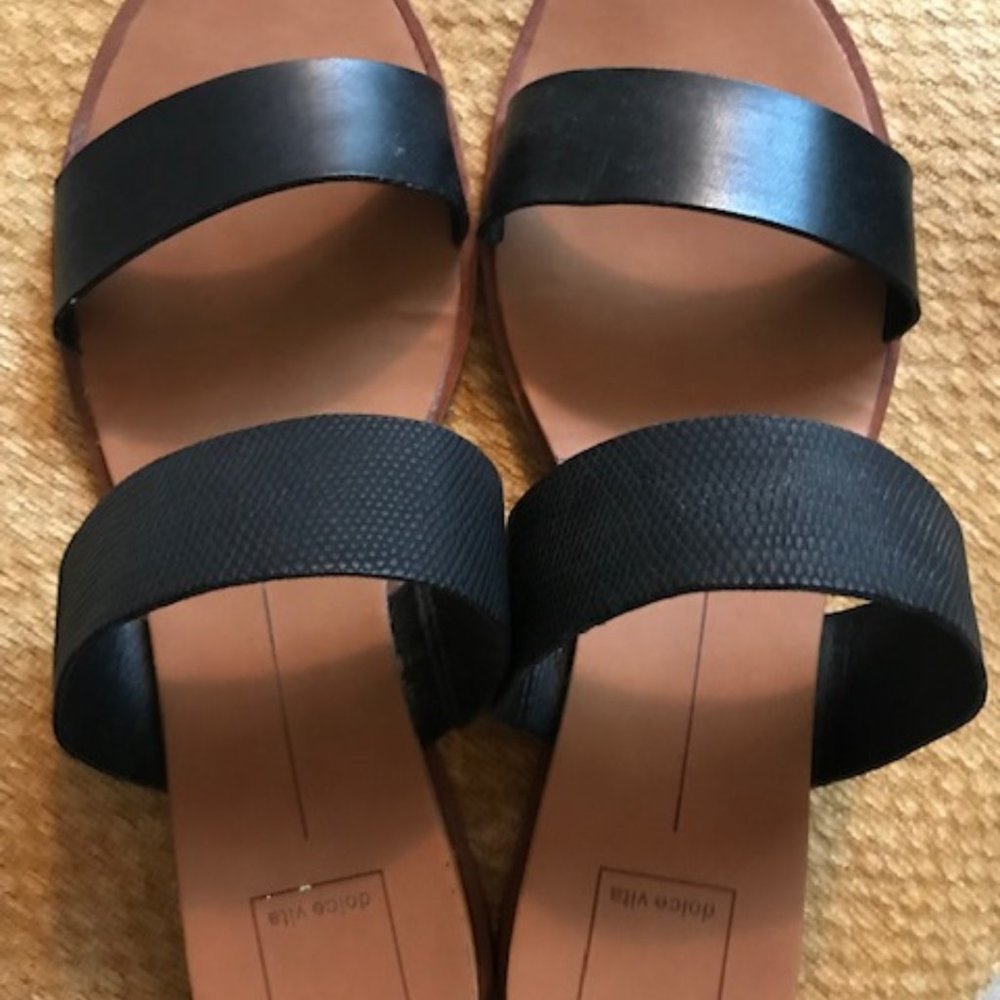 Dolce Vita Sandals (Black, Size 9)